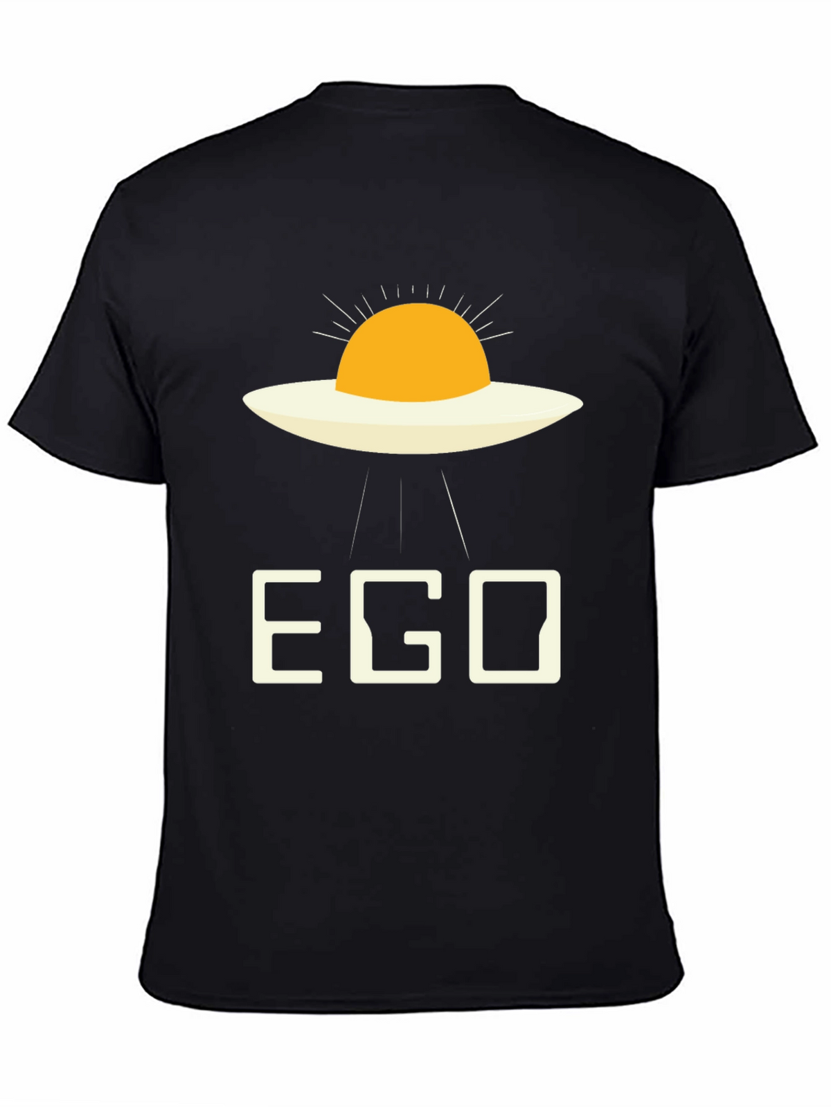 EGO Alien Fried Egg Black T-Shirt