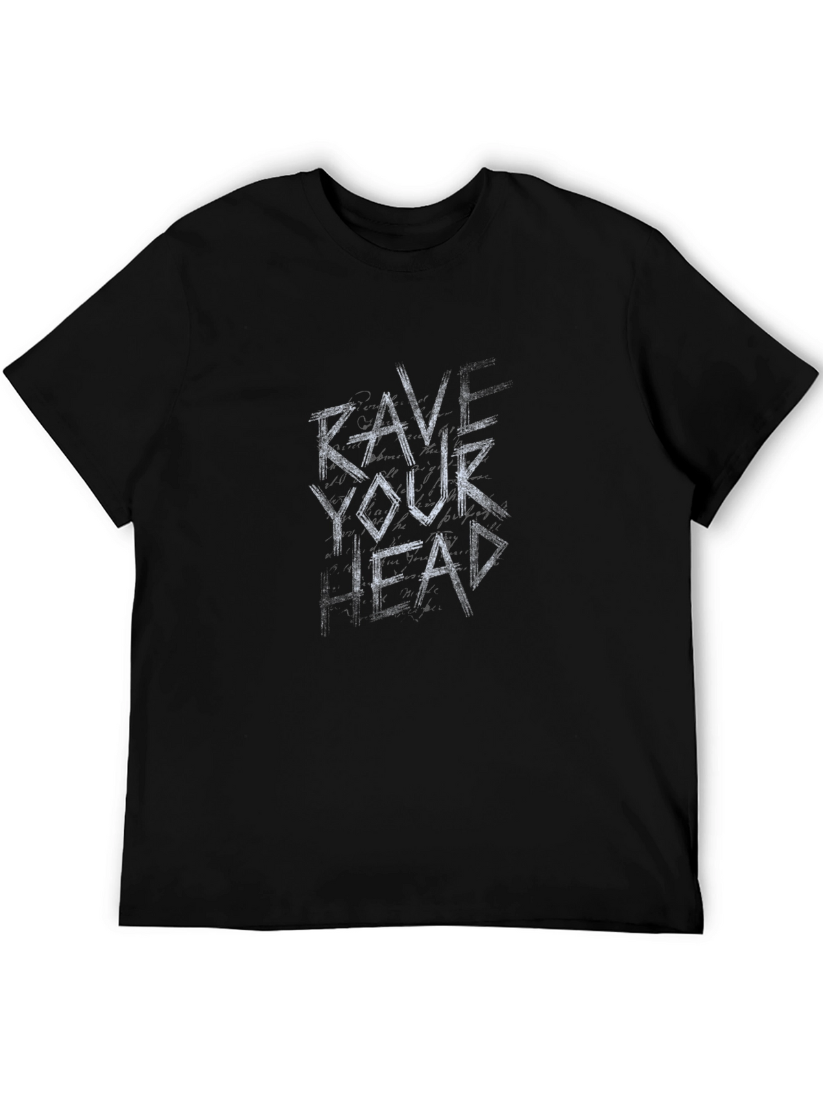 Rave Your Head Black Graphic Tee