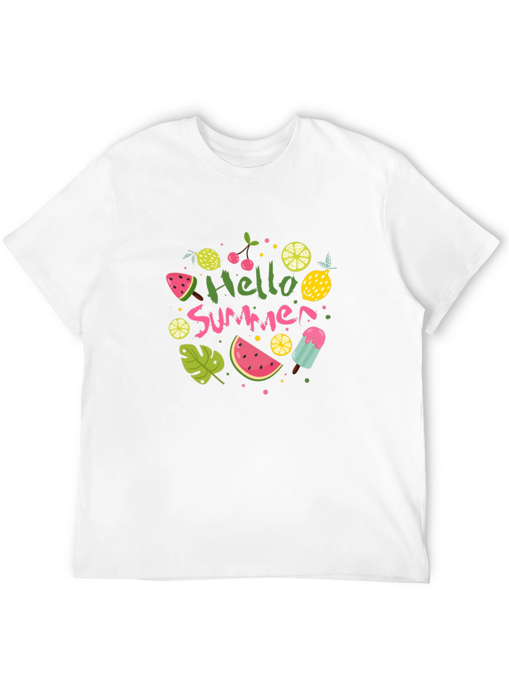 Hello Summer Graphic Tee - Black