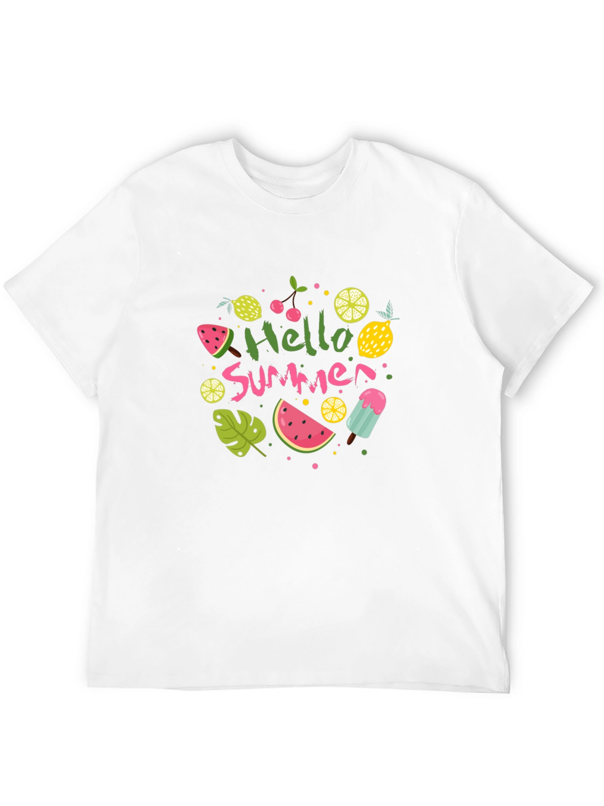 Hello Summer Graphic Tee - Black