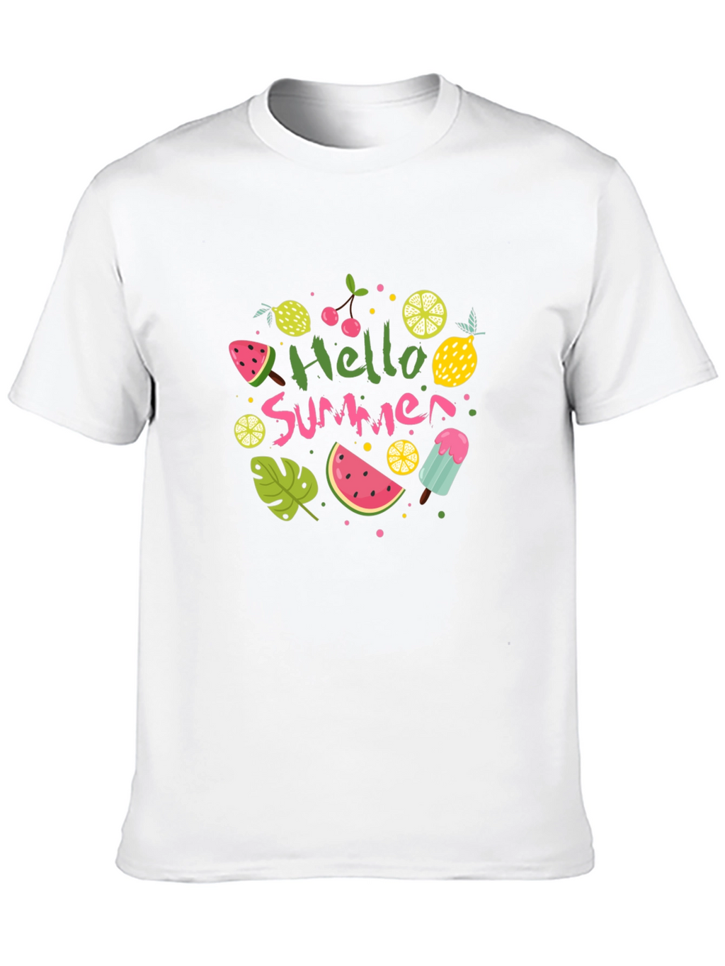 Hello Summer Graphic Tee - Black