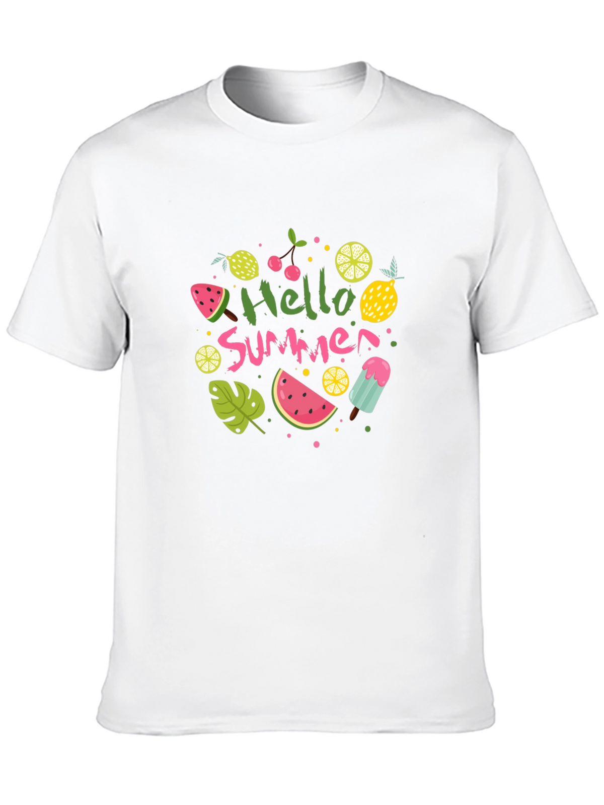 Hello Summer Graphic Tee - Black