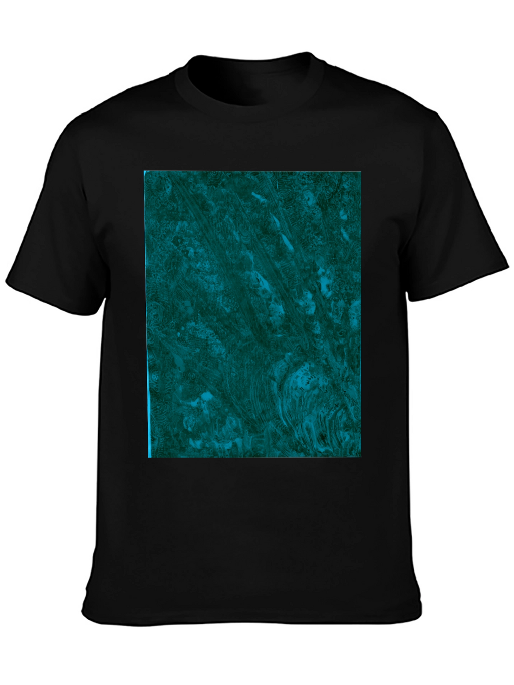 Abstract Emerald Swirl Graphic Tee