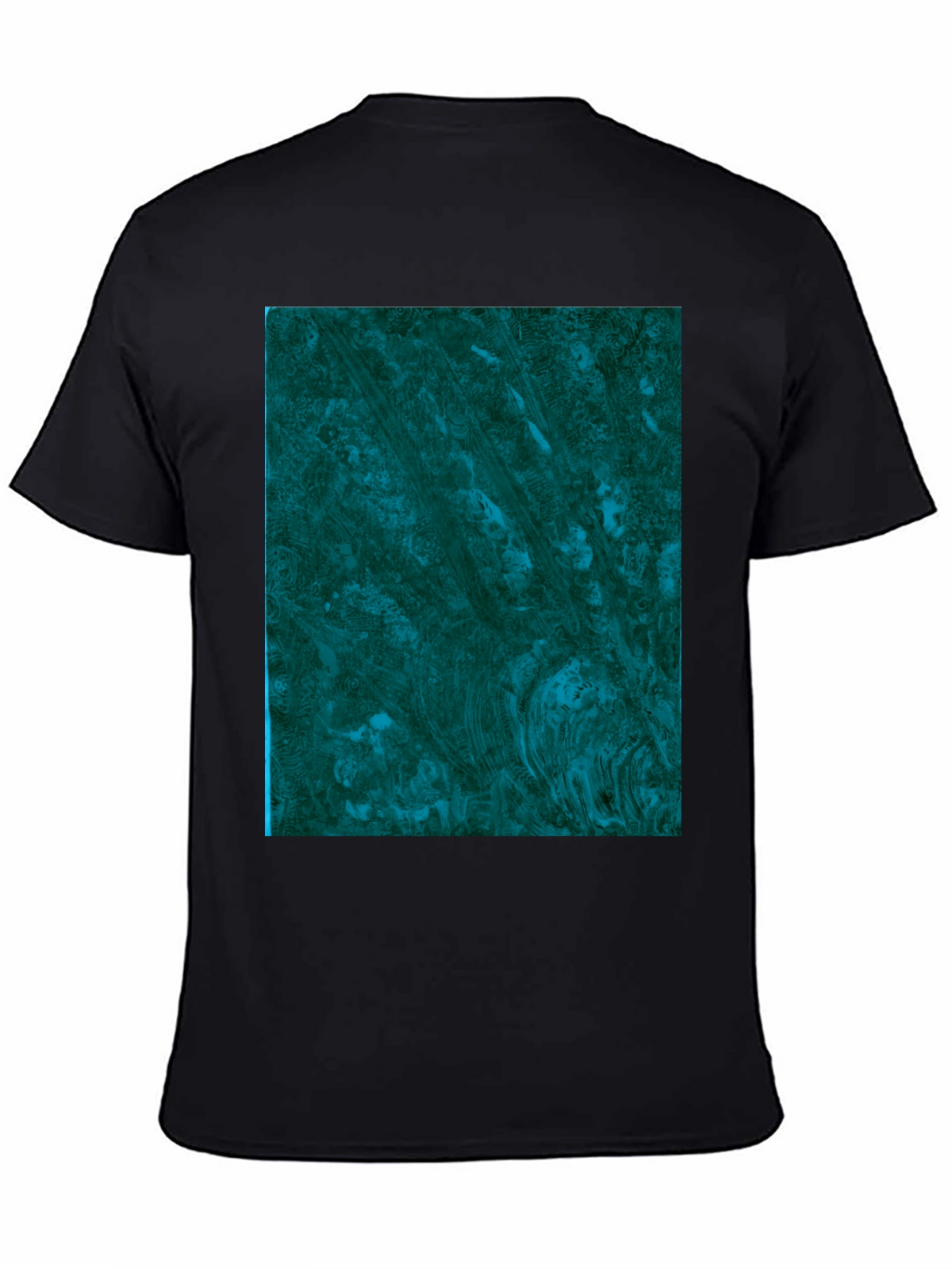 Abstract Emerald Swirl Graphic Tee