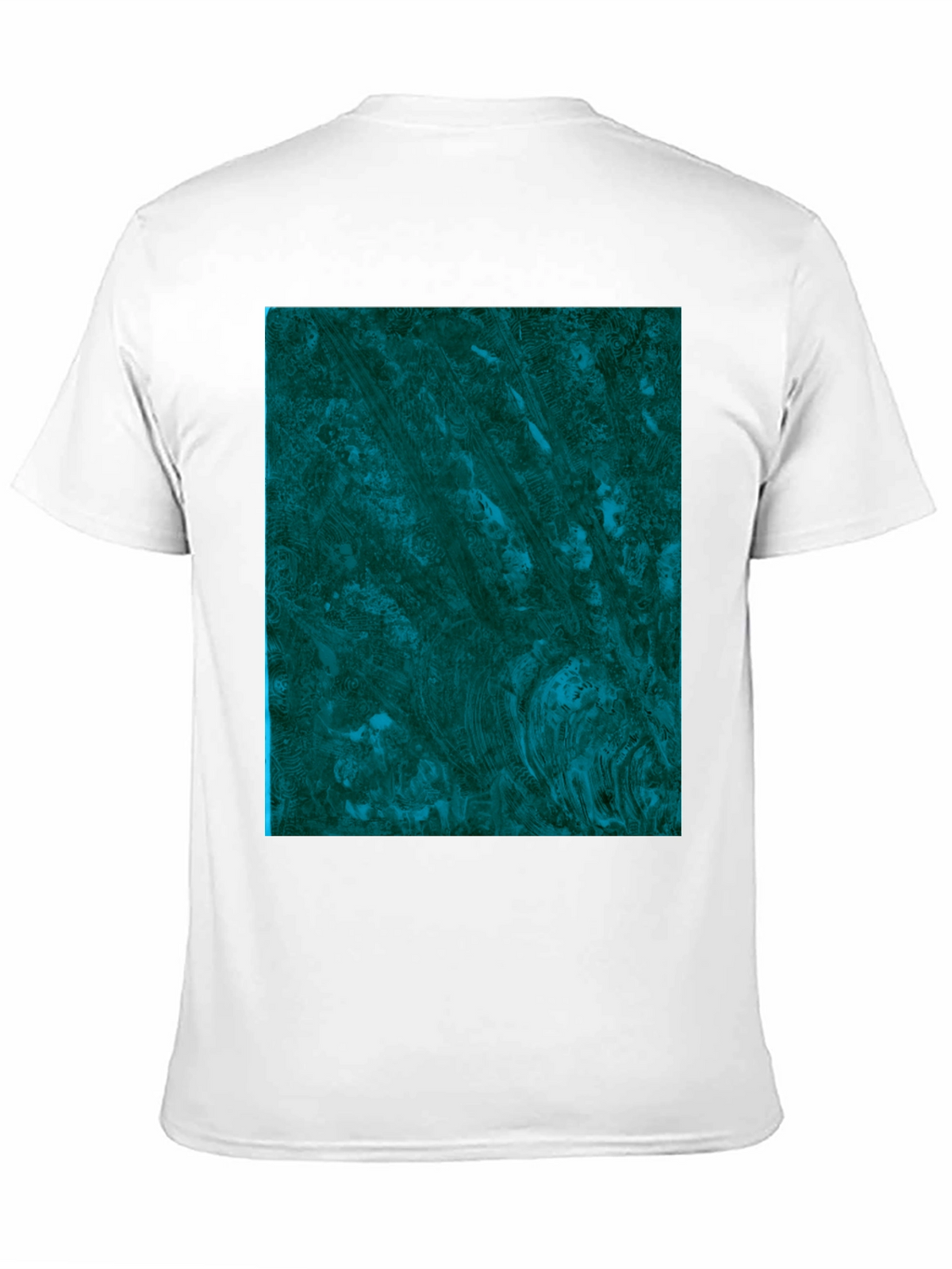 Abstract Emerald Swirl Graphic Tee