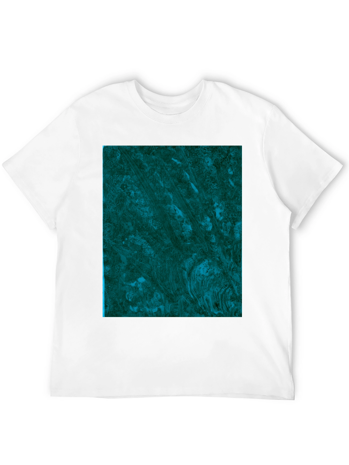 Abstract Emerald Swirl Graphic Tee
