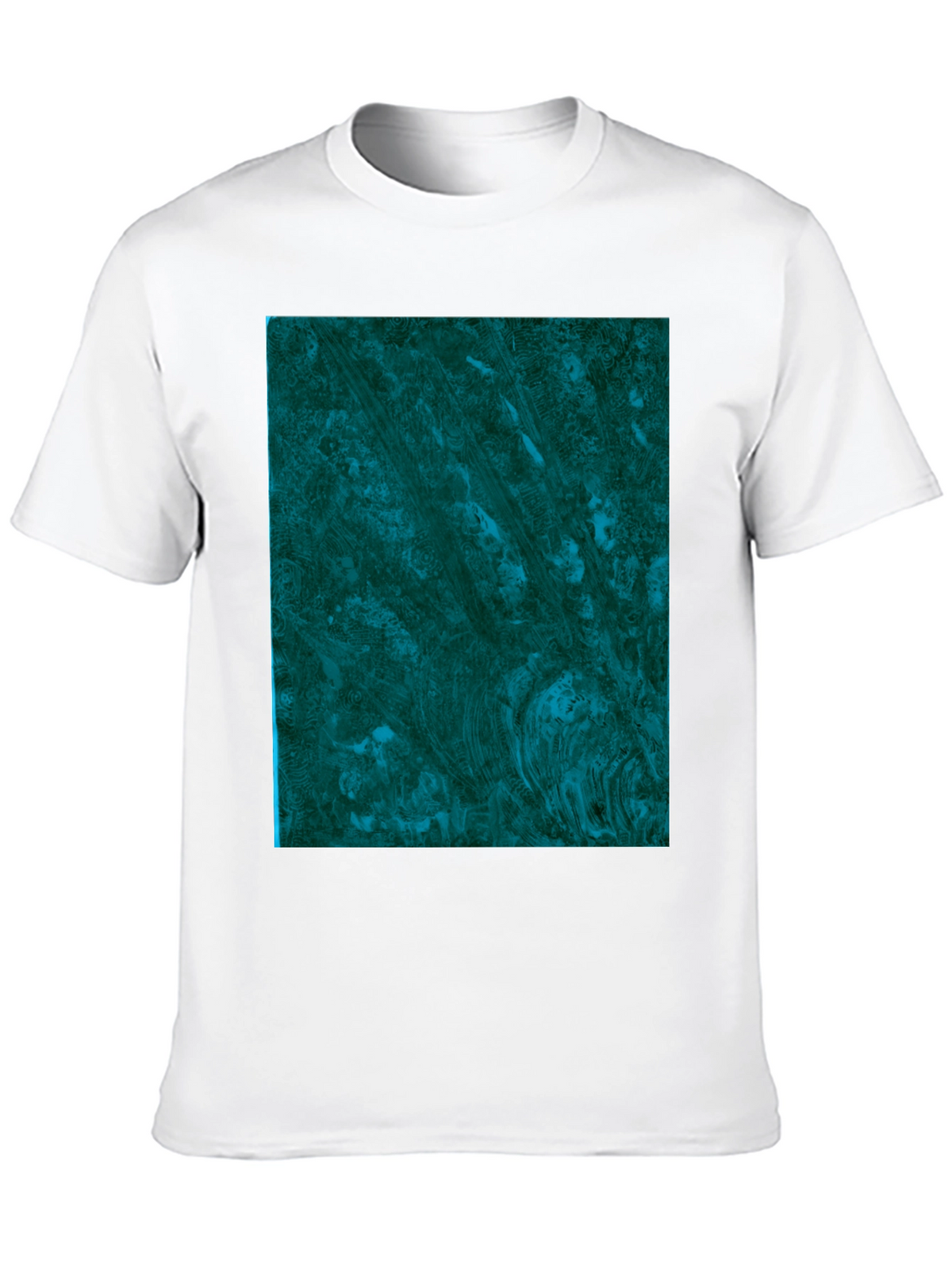 Abstract Emerald Swirl Graphic Tee