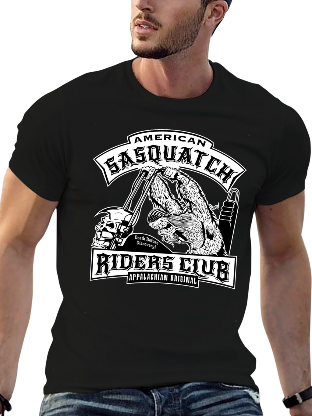 American Sasquatch Riders Club Black T-Shirt