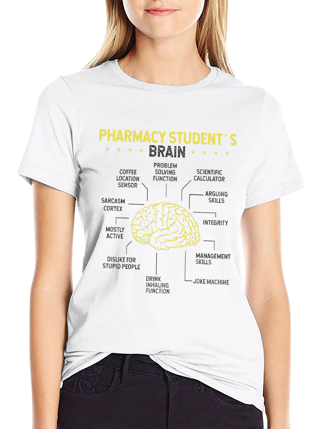Pharmacy Student Brain Diagram T-Shirt