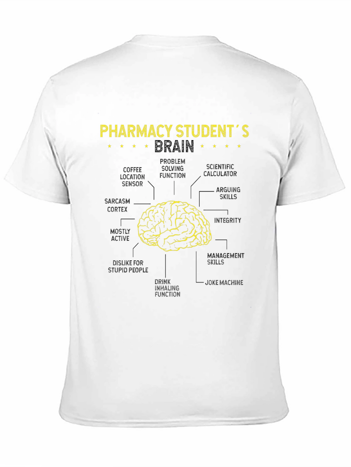 Pharmacy Student Brain Diagram T-Shirt