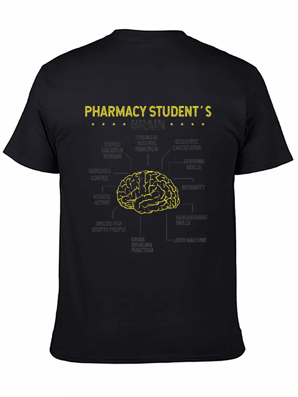 Pharmacy Student Brain Diagram T-Shirt