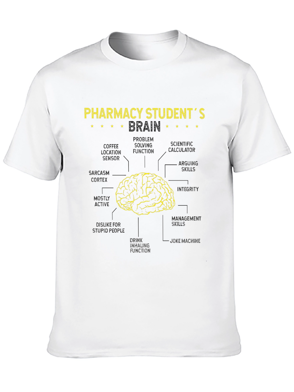 Pharmacy Student Brain Diagram T-Shirt