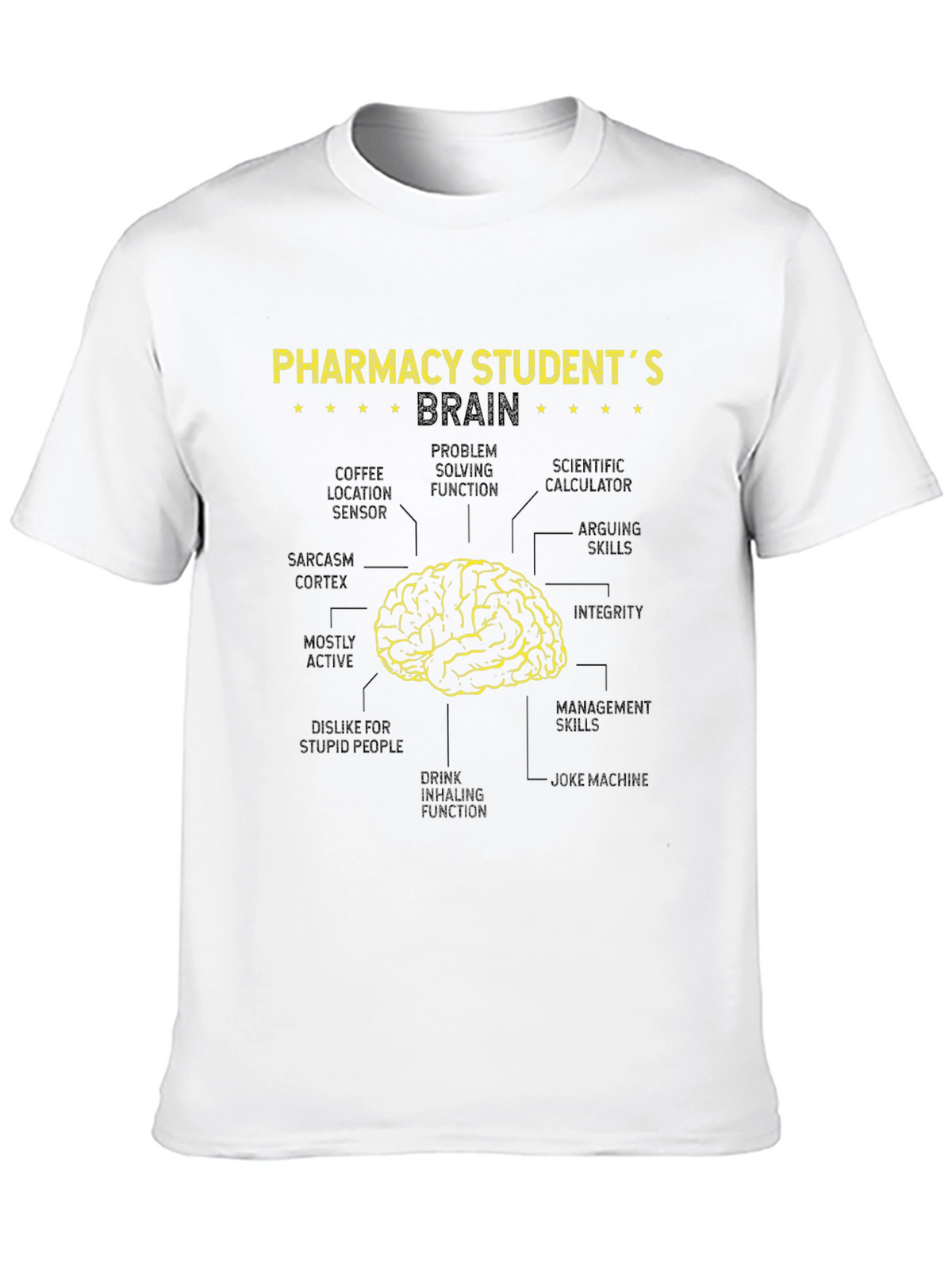 Pharmacy Student Brain Diagram T-Shirt