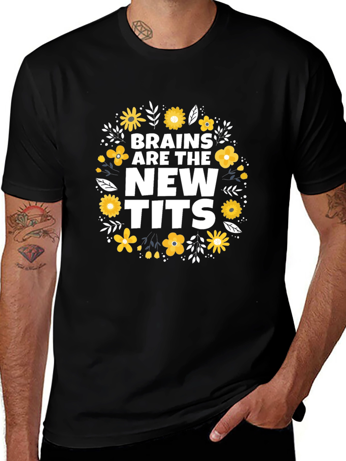 Brains Are The New Tits Graphic Tee