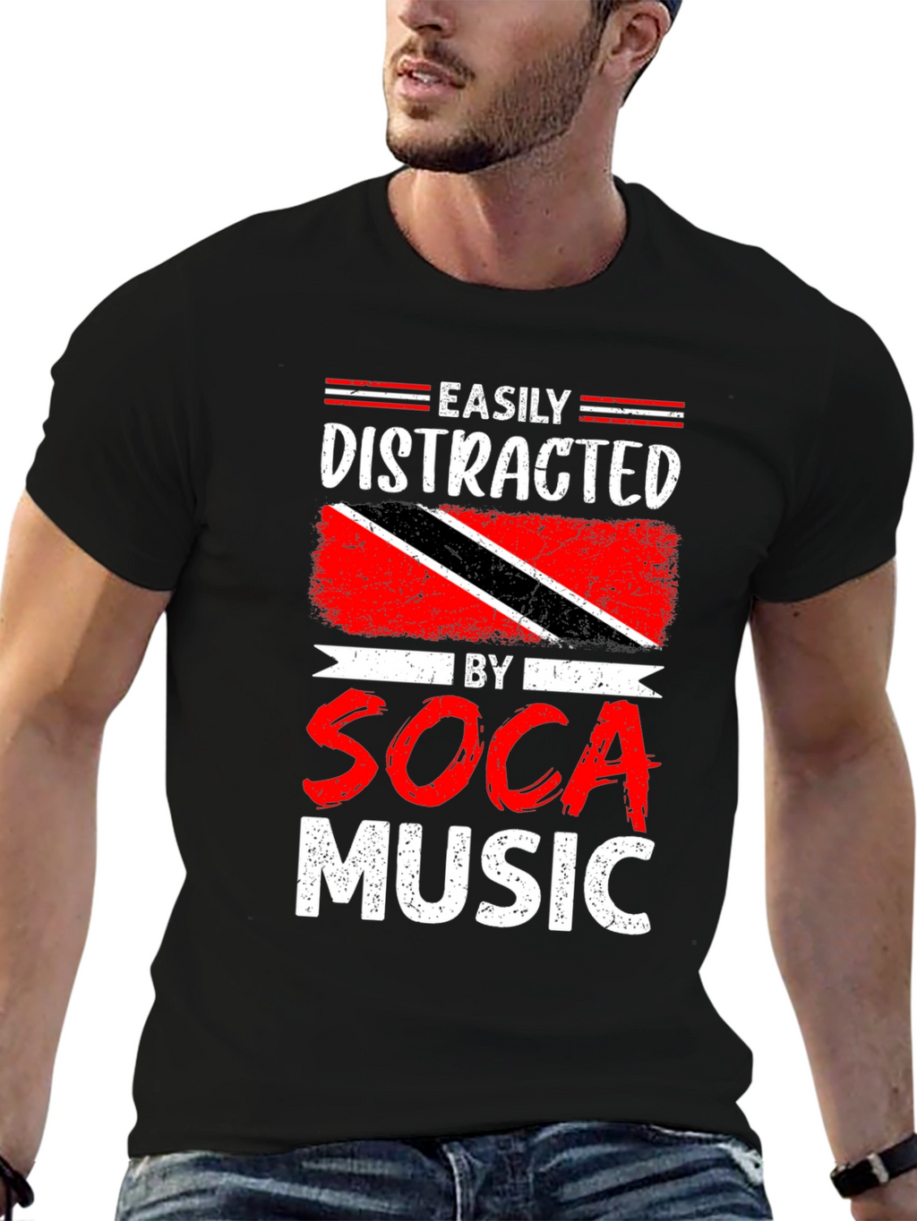 Easily Distracted by Soca Music T-Shirt
