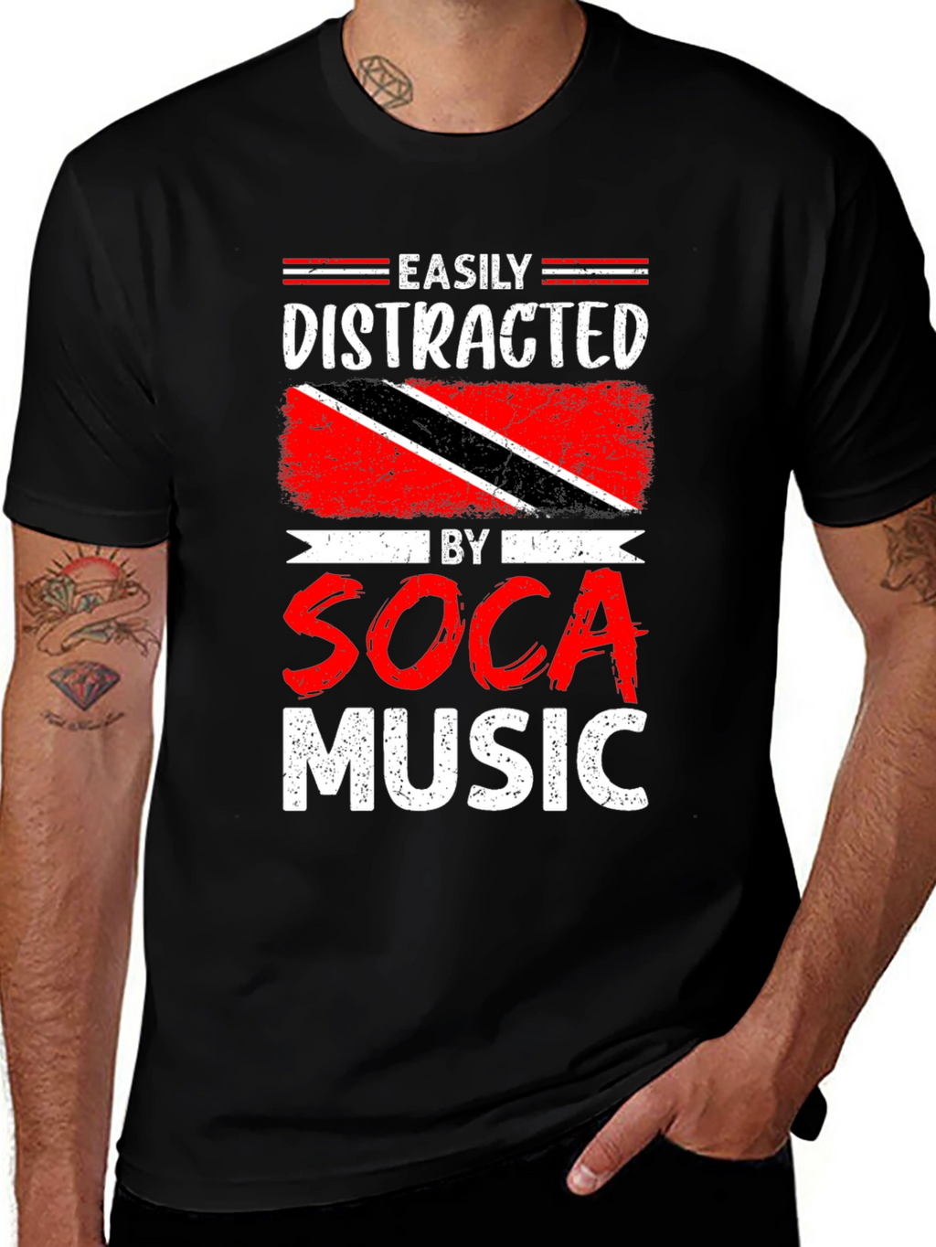 Easily Distracted by Soca Music T-Shirt