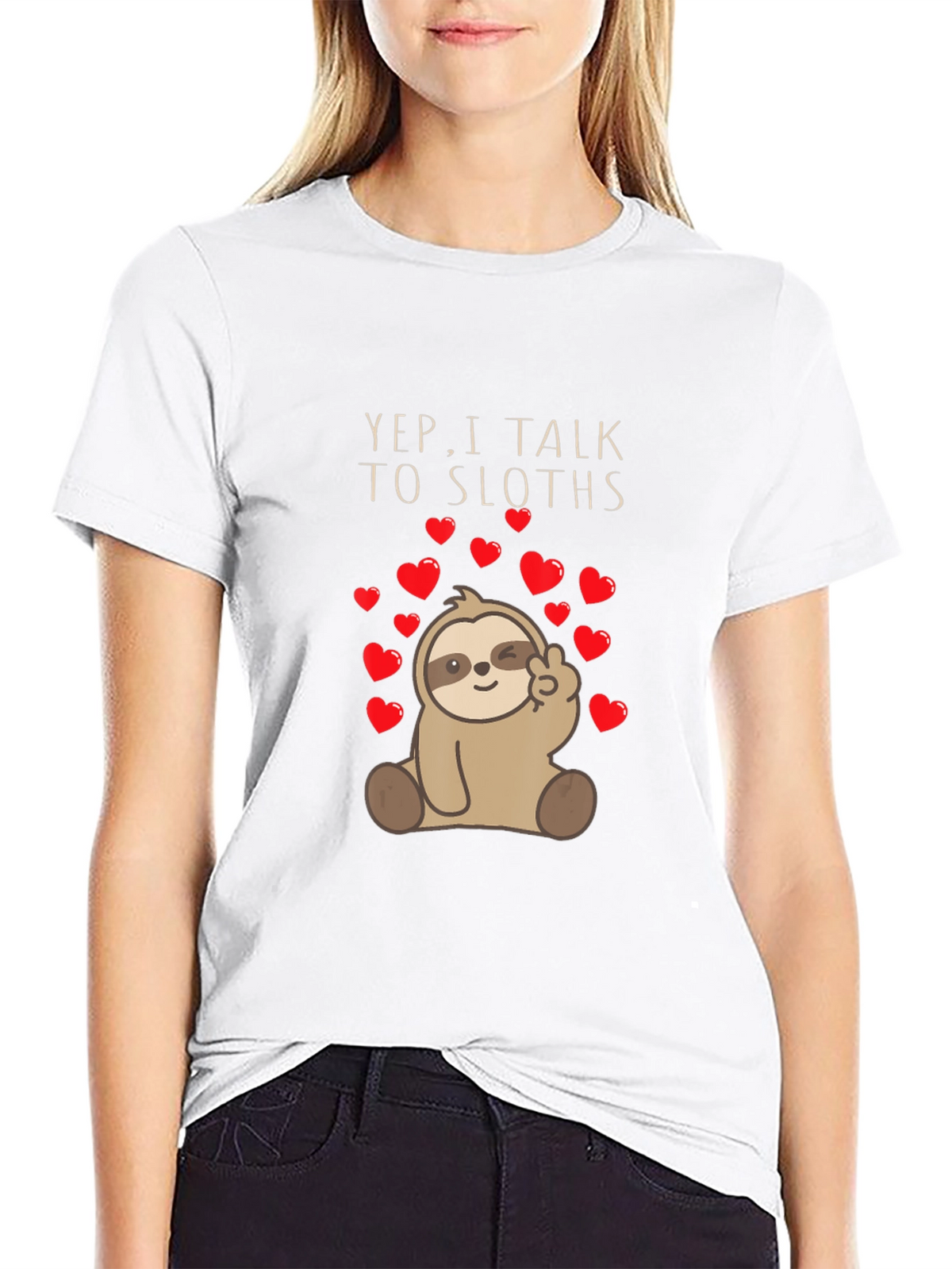 Yep I Talk To Sloths Graphic Tee