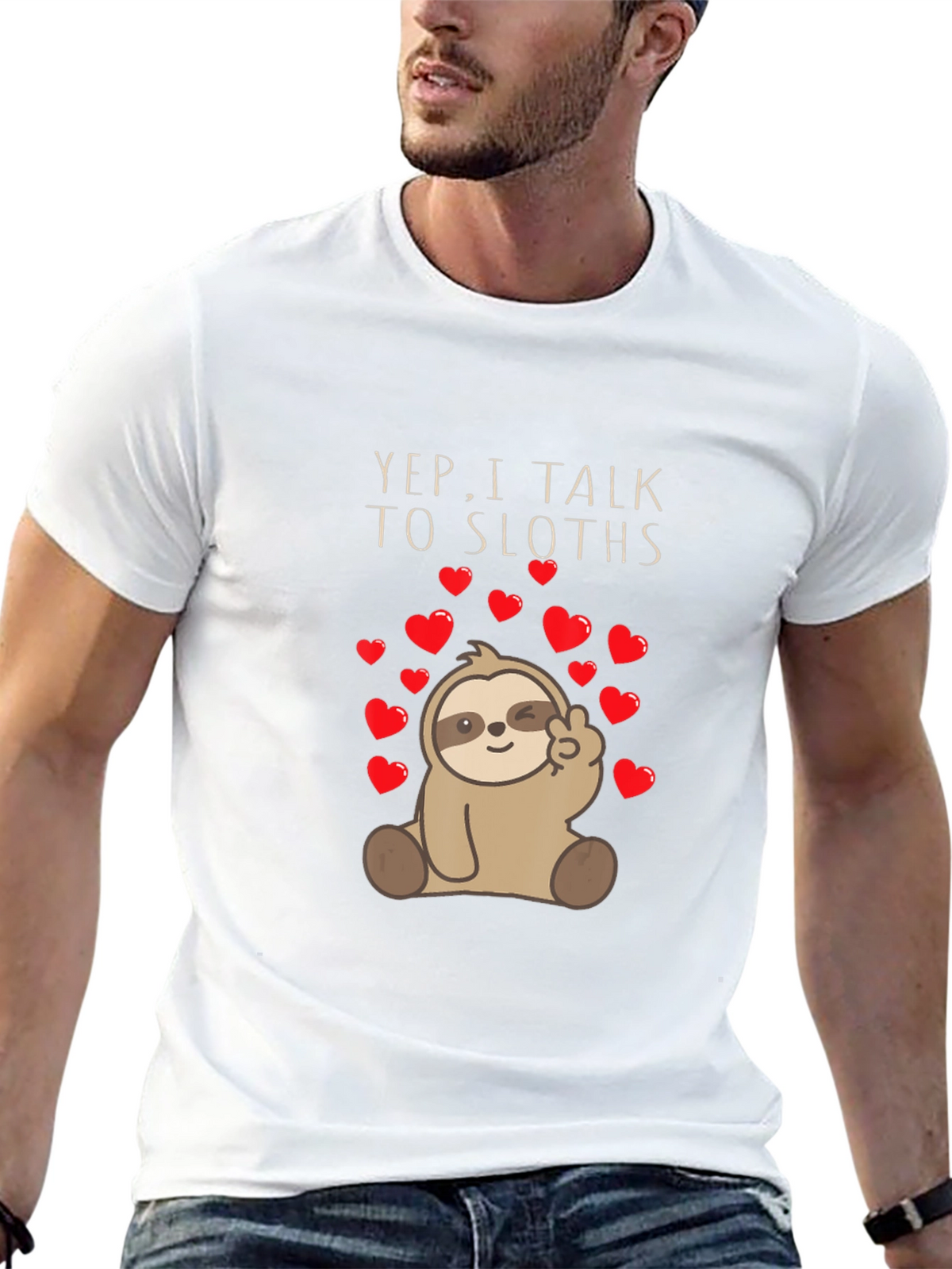 Yep I Talk To Sloths Graphic Tee