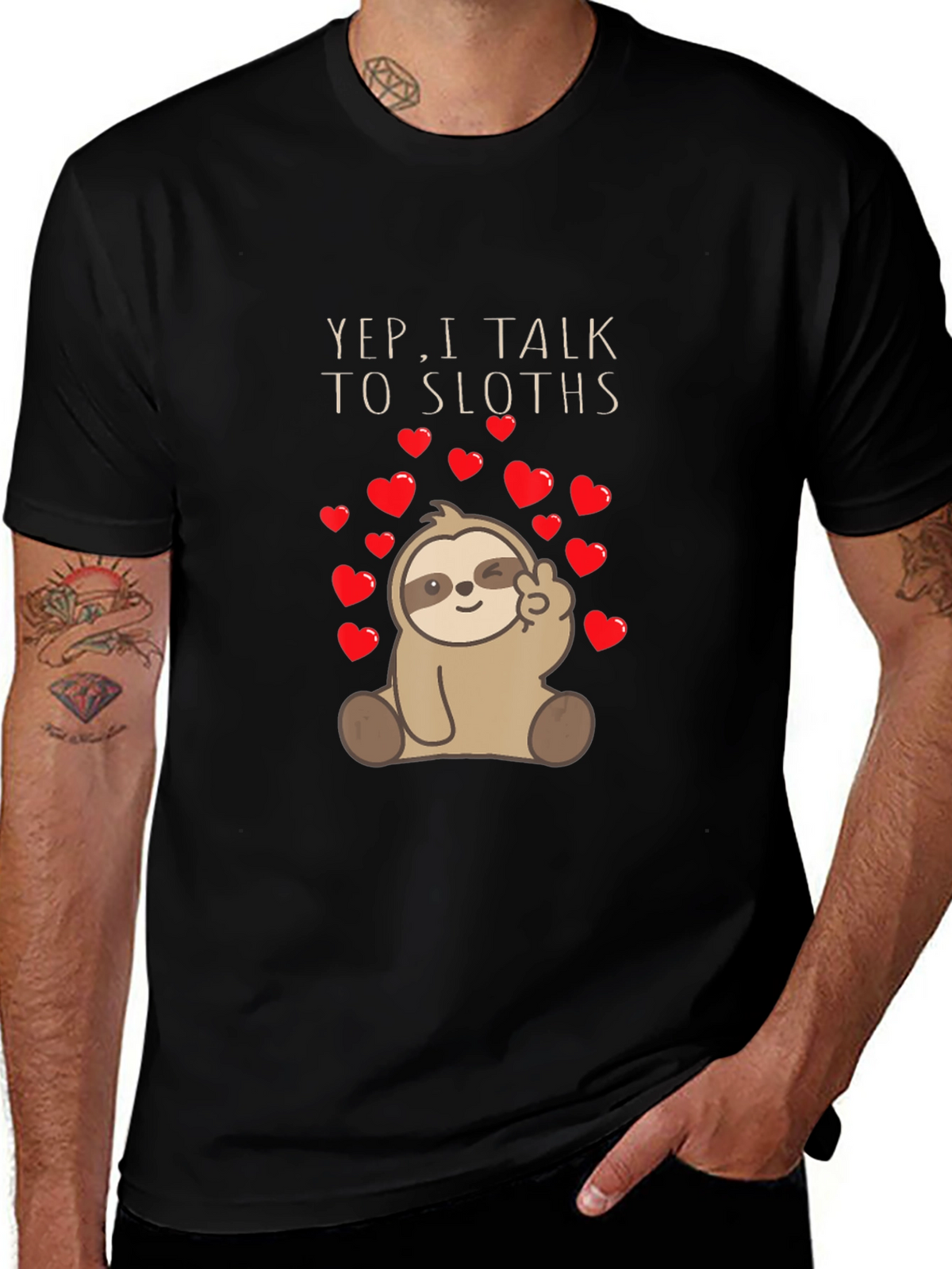 Yep I Talk To Sloths Graphic Tee
