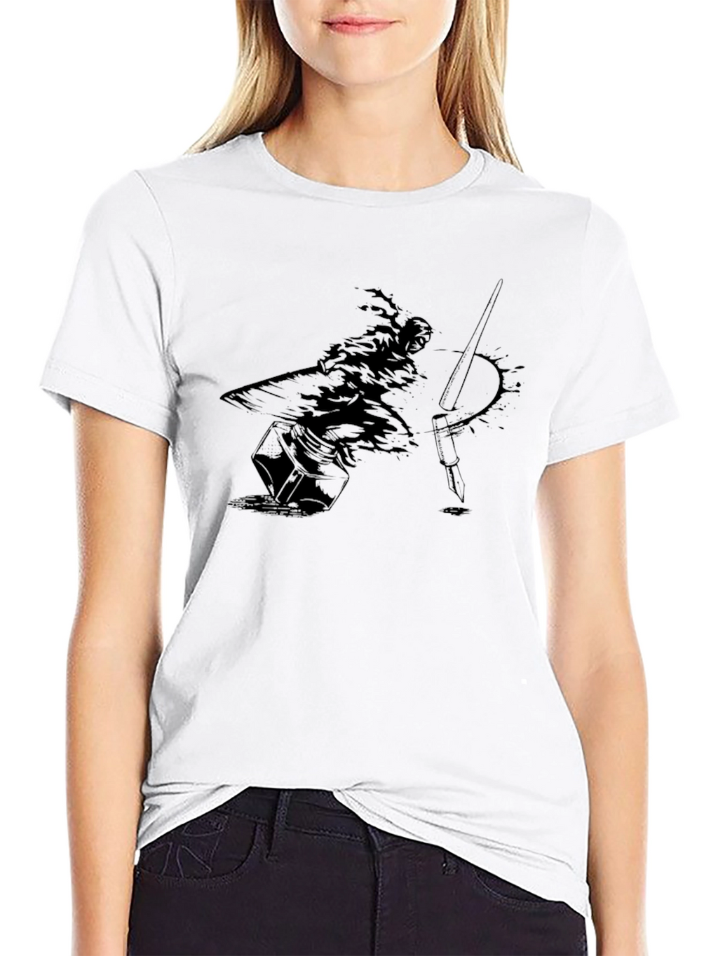 Ink Warrior Graphic Tee - Black