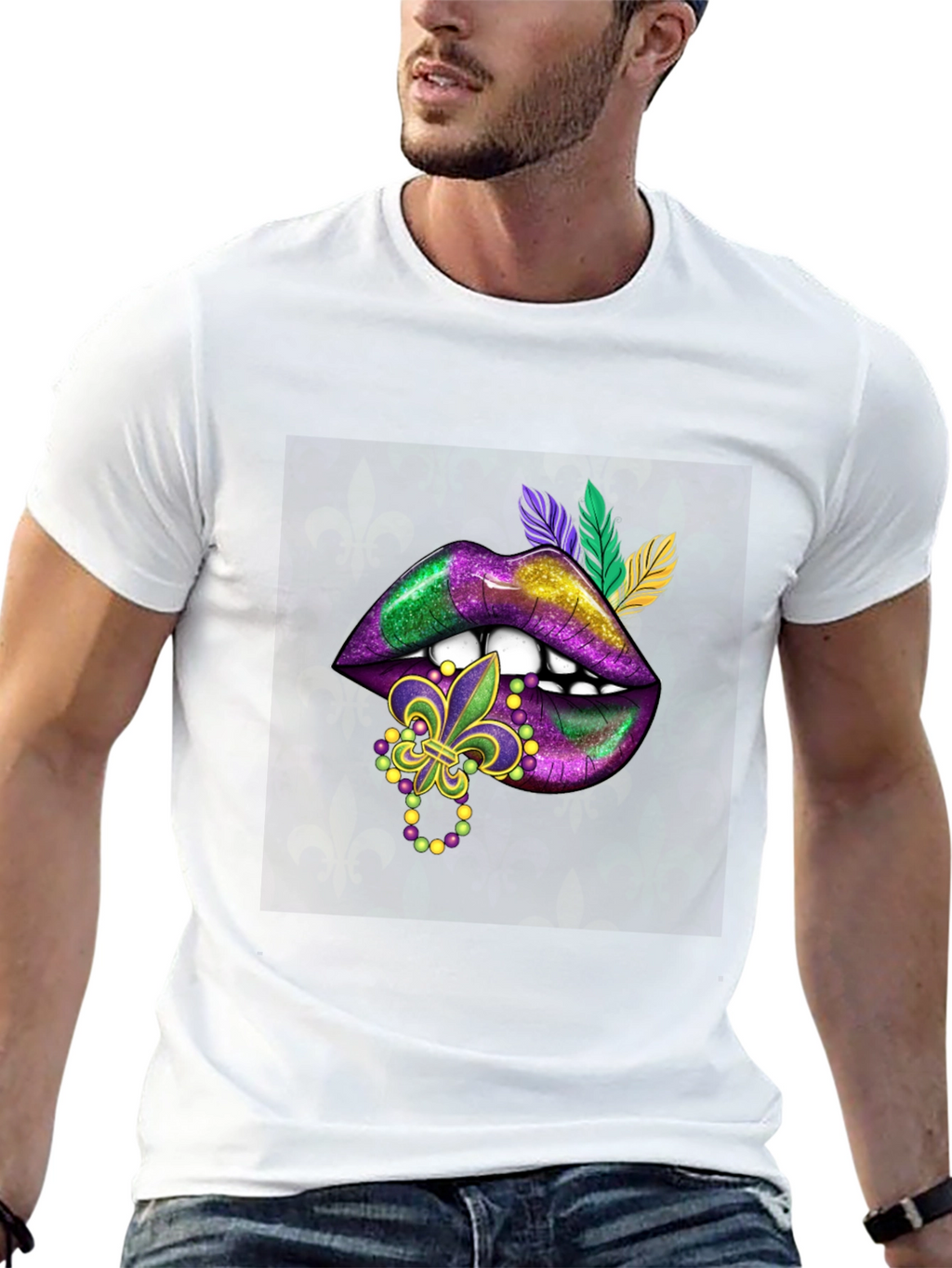 Mardi Gras Lips T-Shirt