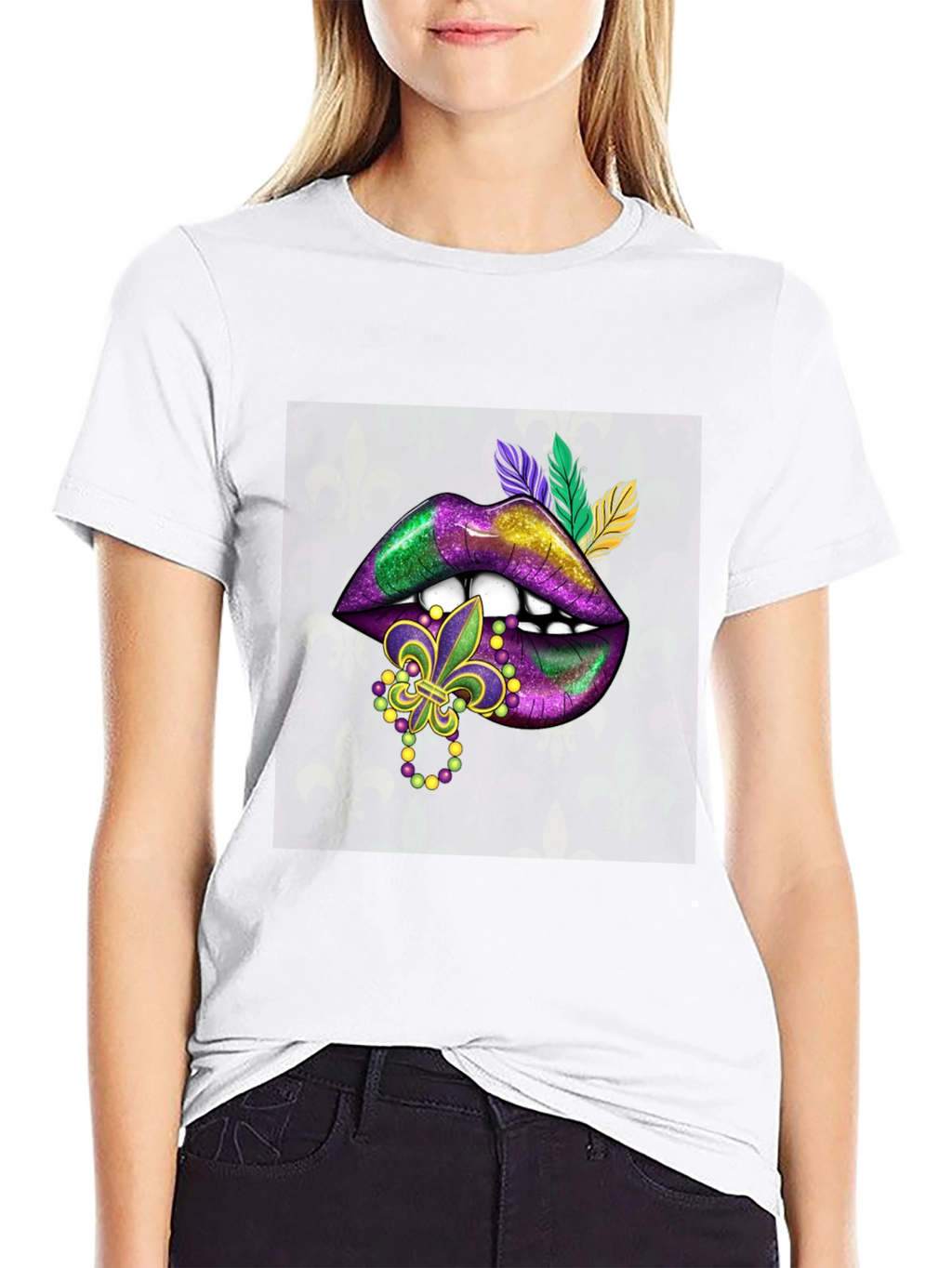 Mardi Gras Lips T-Shirt