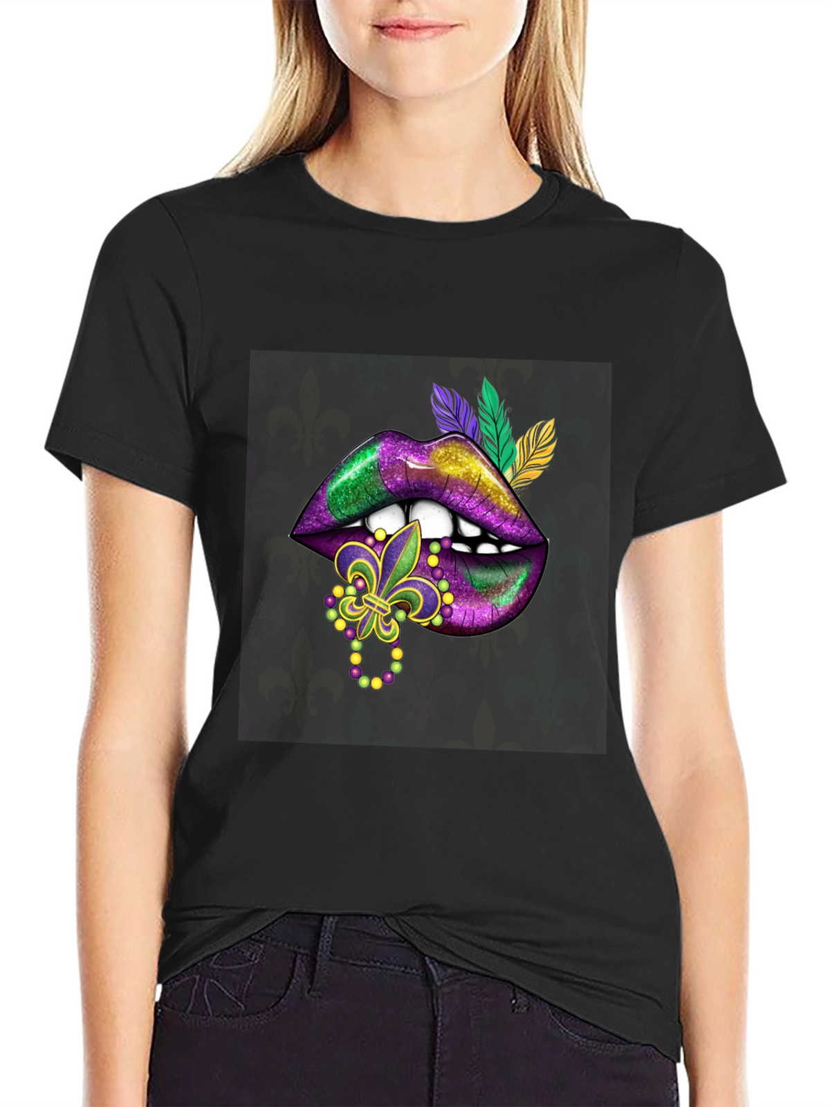 Mardi Gras Lips T-Shirt