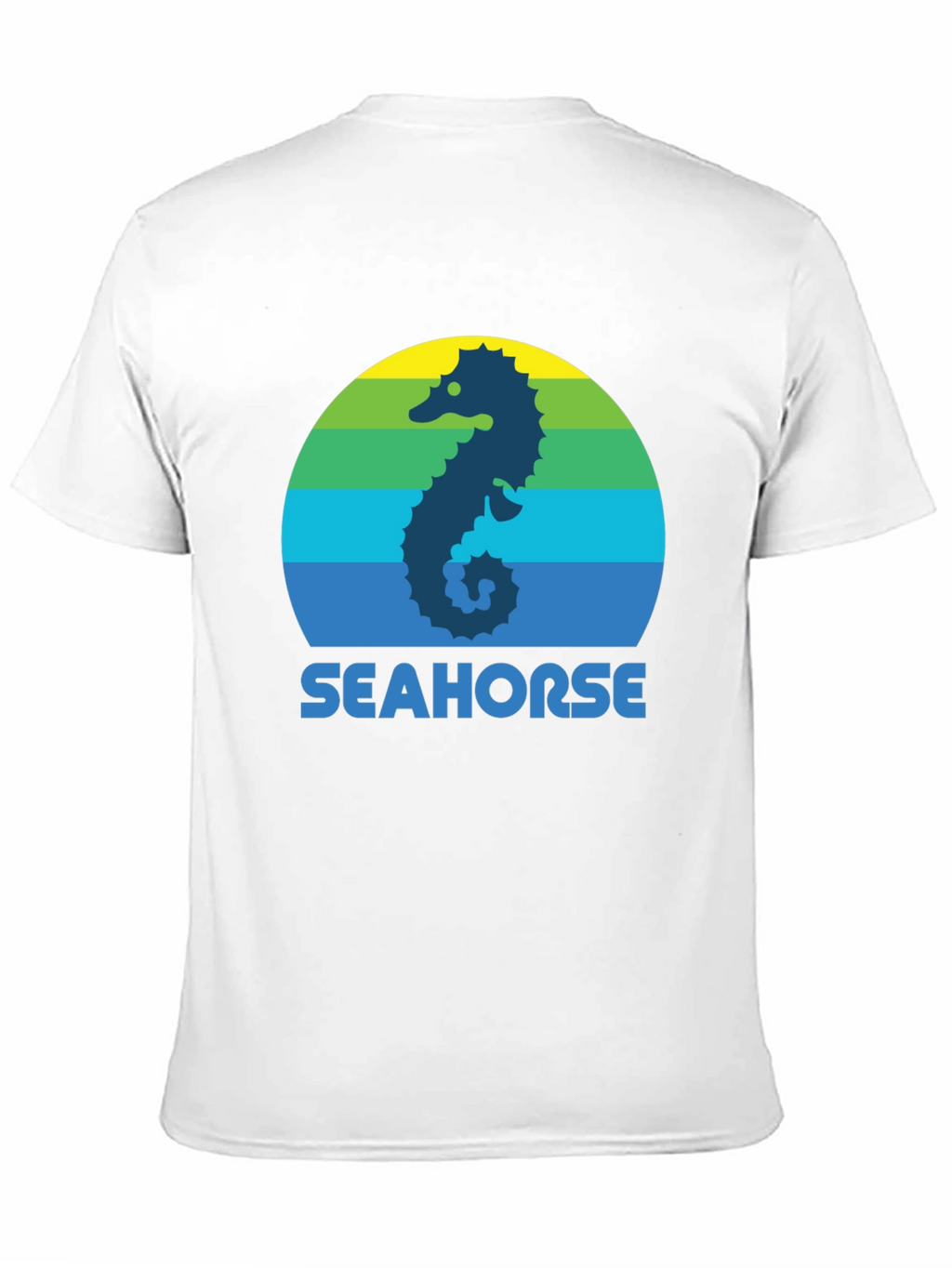 Seahorse Graphic Tee - Retro Style