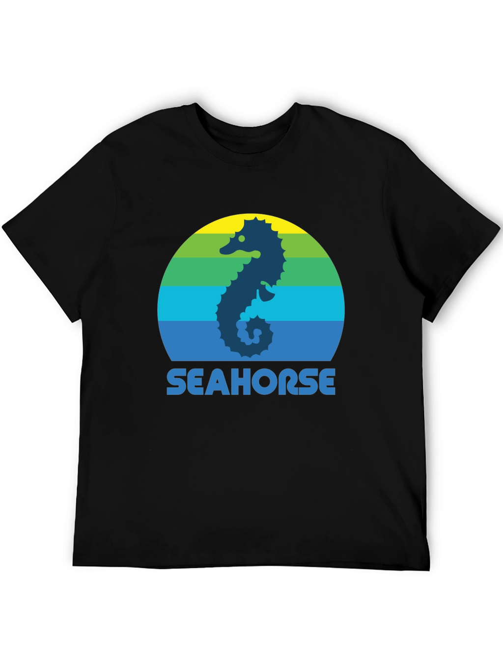 Seahorse Graphic Tee - Retro Style
