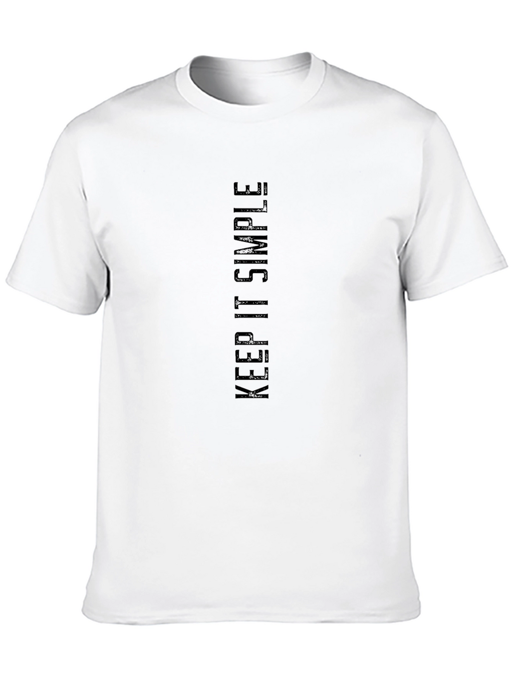 Keep It Simple Black Graphic Tee