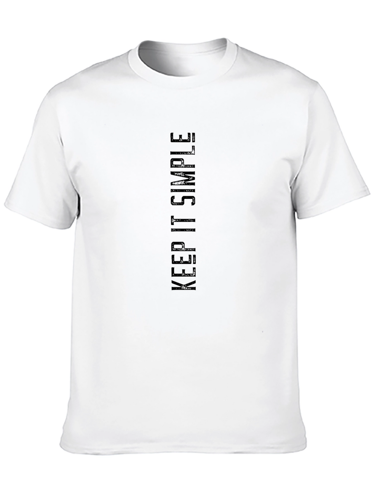Keep It Simple Black Graphic Tee