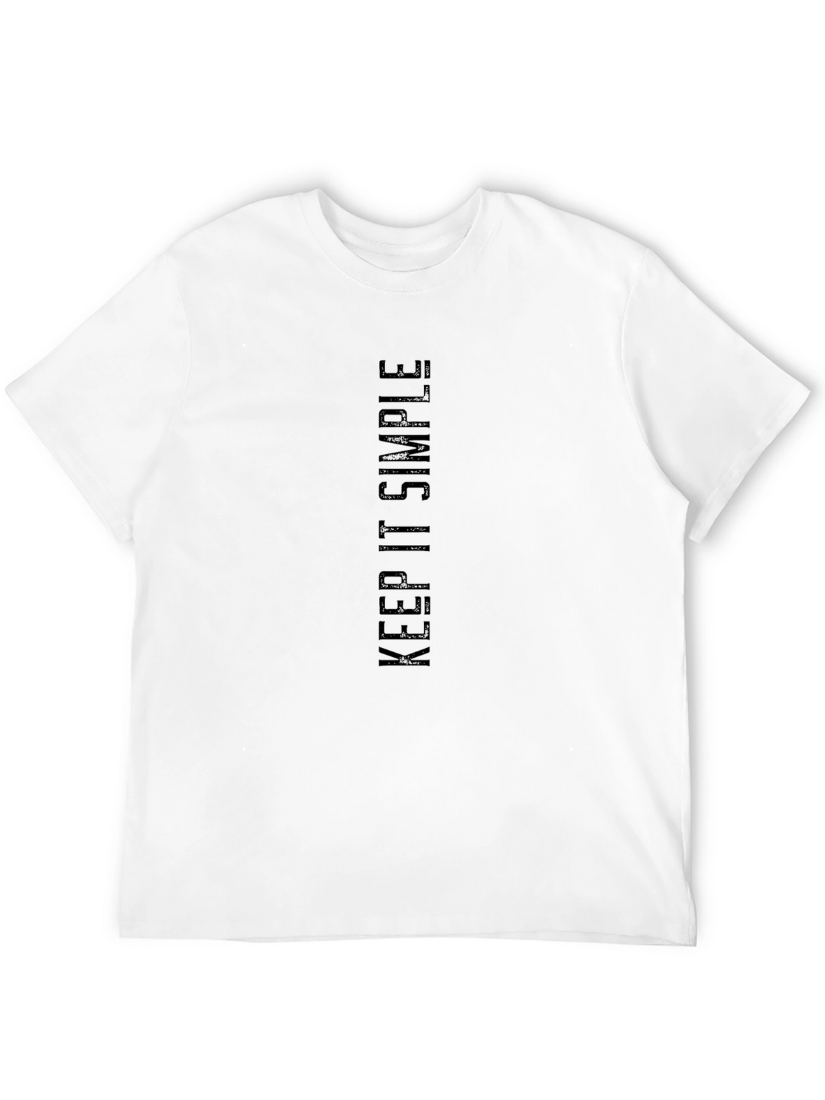 Keep It Simple Black Graphic Tee