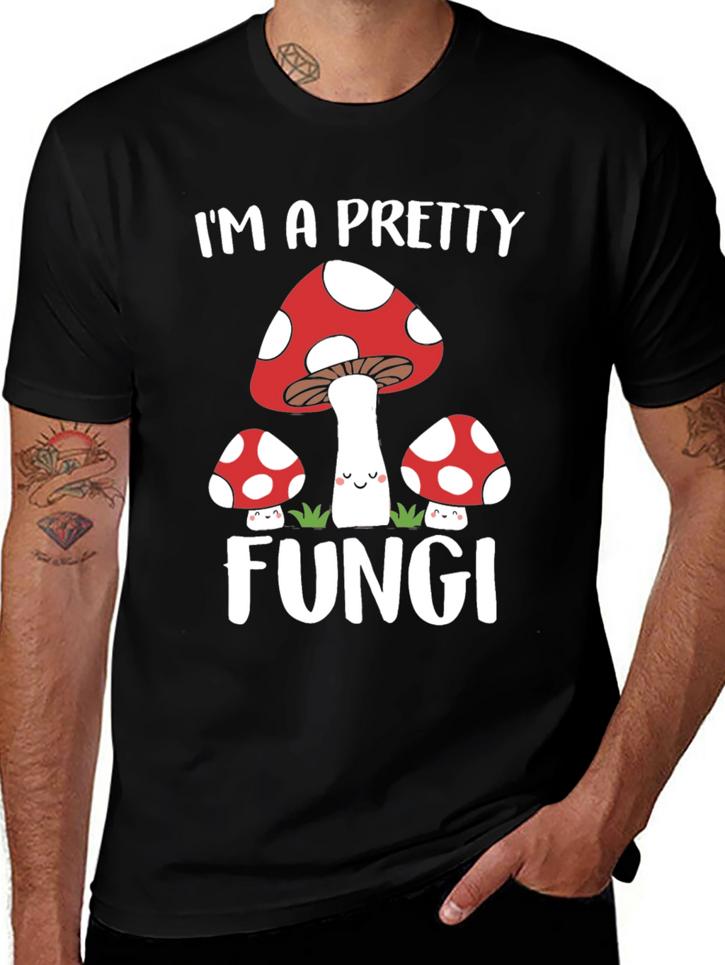 Pretty Fungi Graphic Tee - Unique Mushroom Design