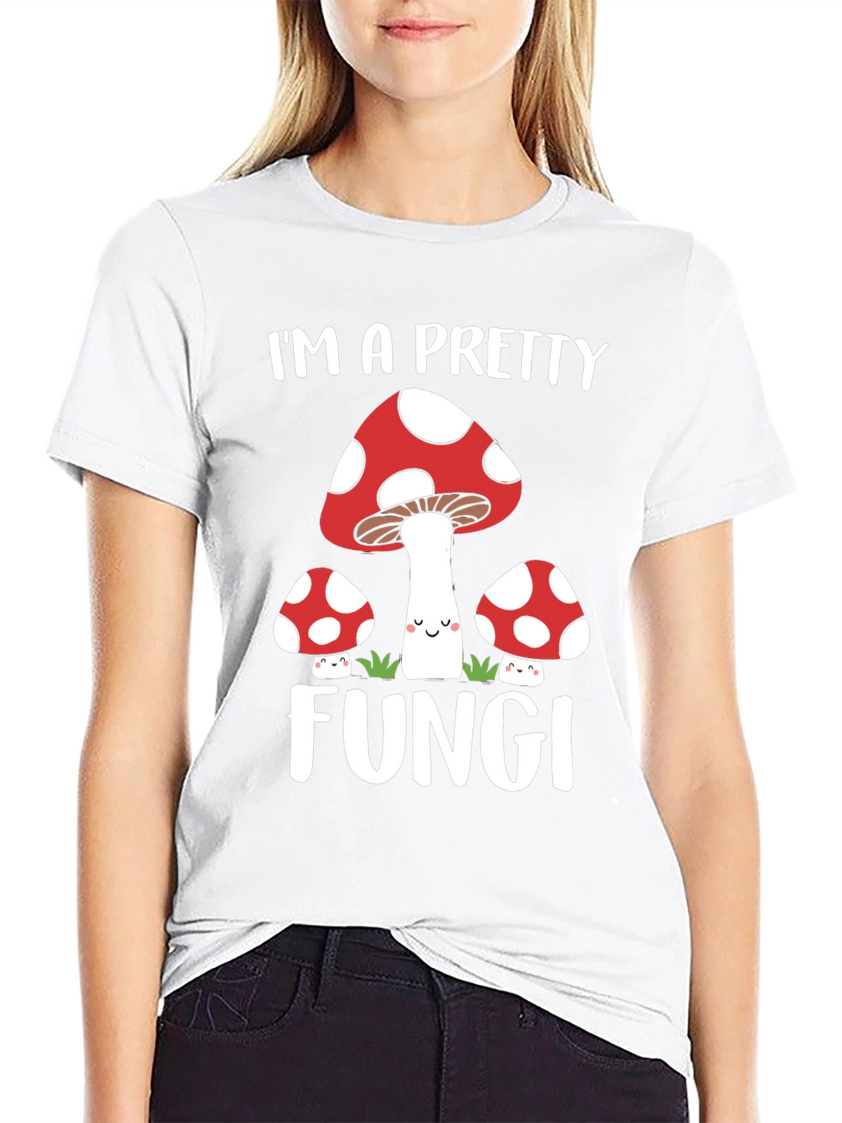 Pretty Fungi Graphic Tee - Unique Mushroom Design