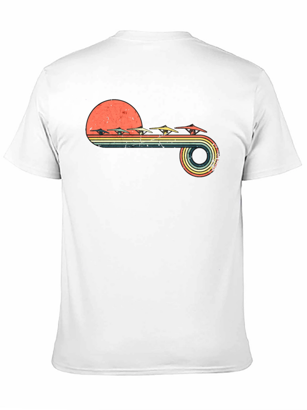 Retro Hang Gliding Sunset T-Shirt