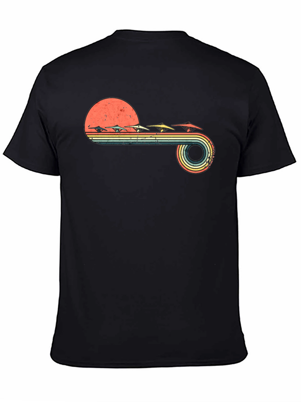 Retro Hang Gliding Sunset T-Shirt