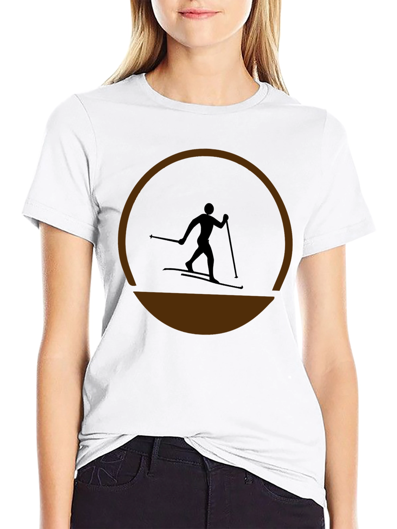 Ski Silhouette T-Shirt - Stylish Activewear