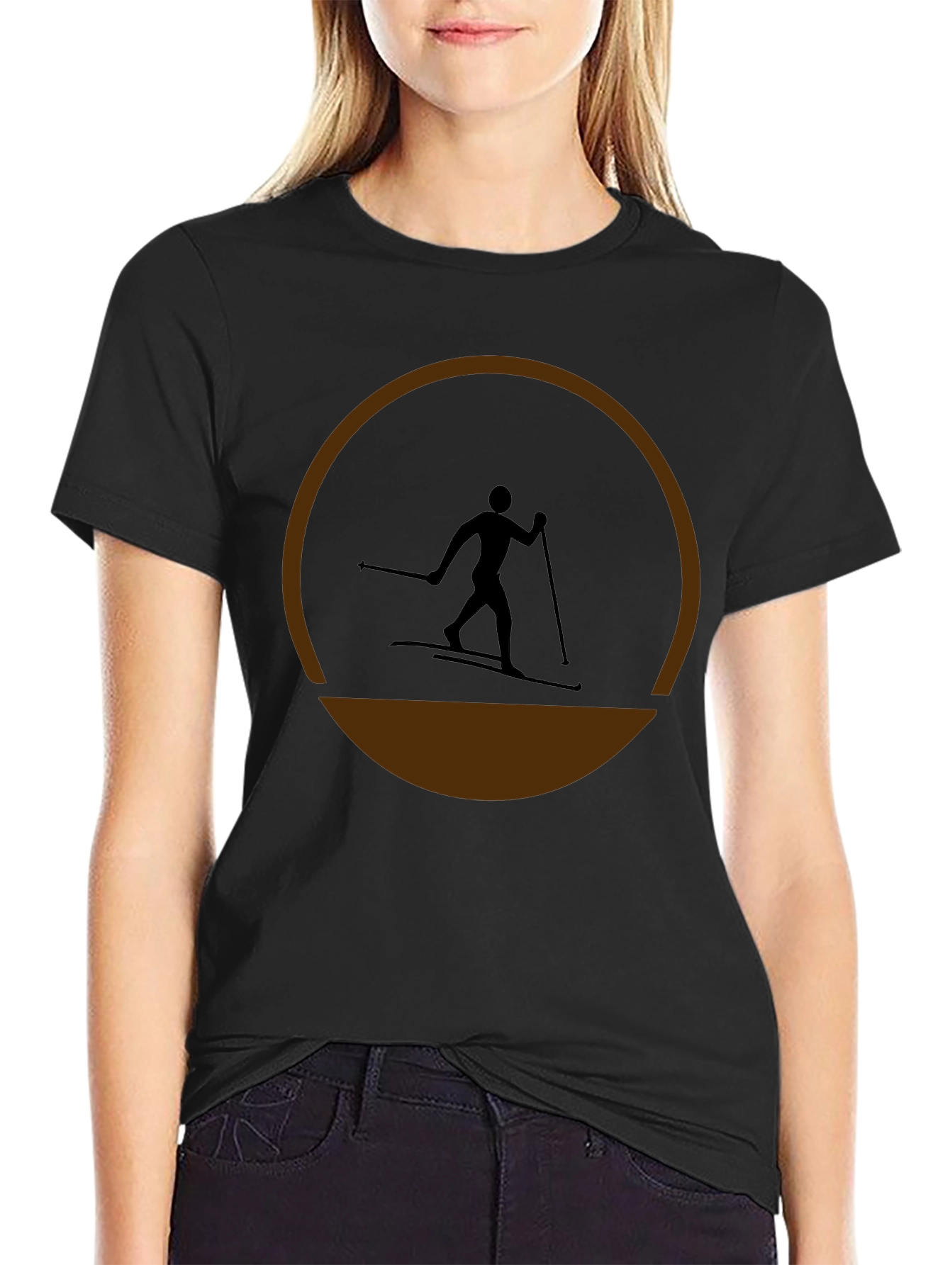 Ski Silhouette T-Shirt - Stylish Activewear