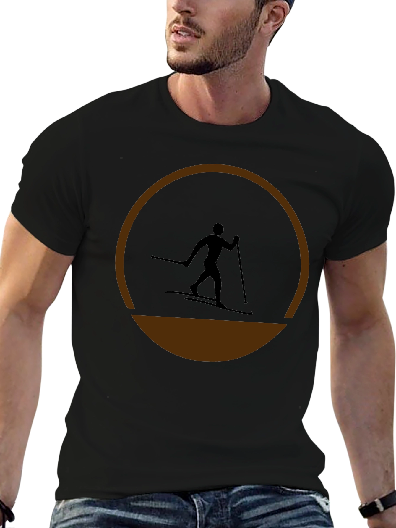 Ski Silhouette T-Shirt - Stylish Activewear