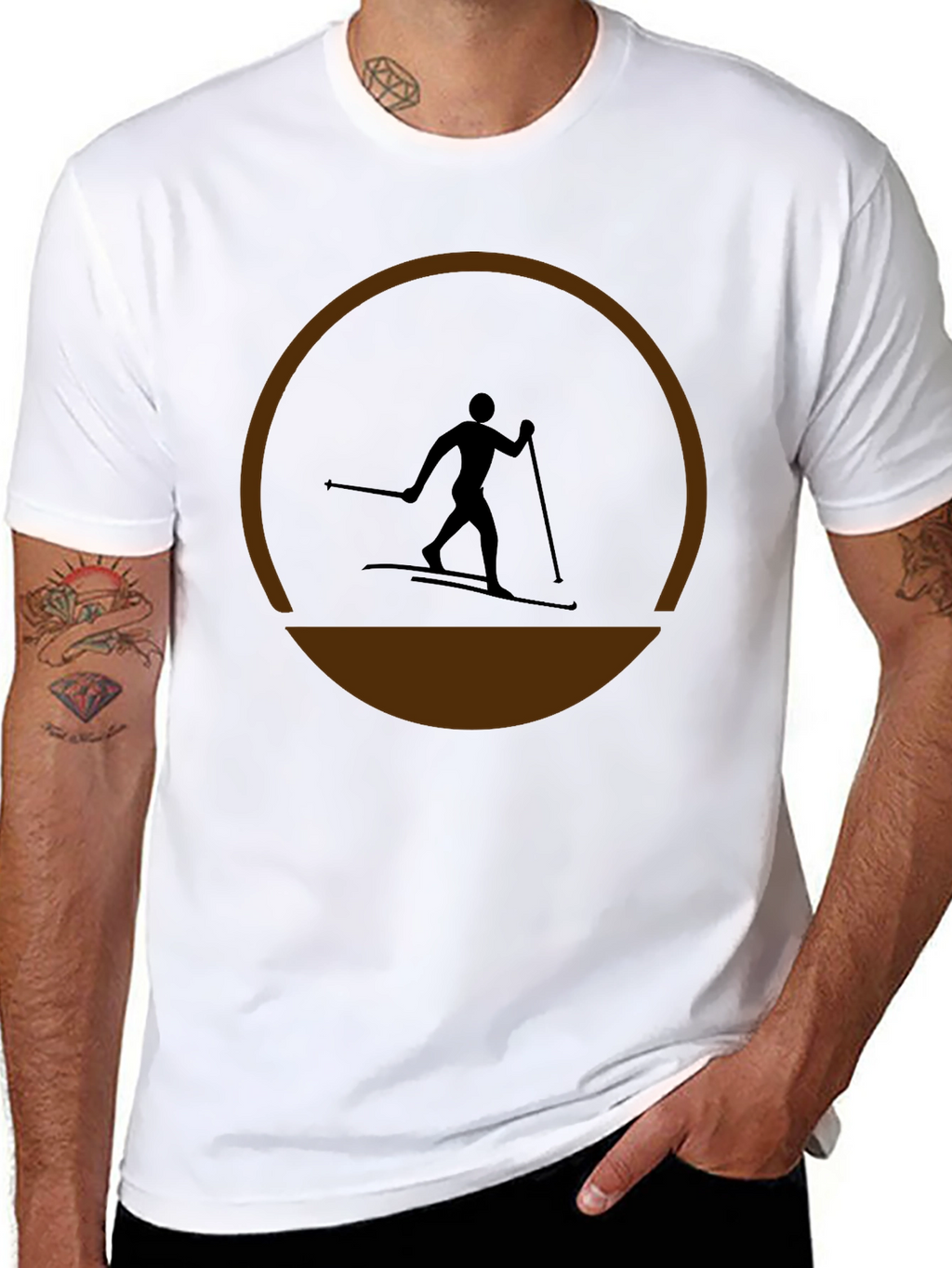 Ski Silhouette T-Shirt - Stylish Activewear
