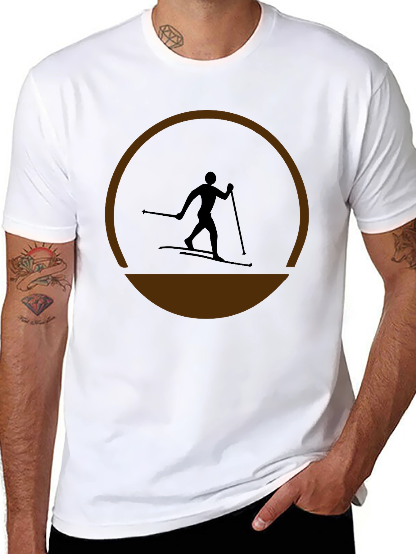 Ski Silhouette T-Shirt - Stylish Activewear