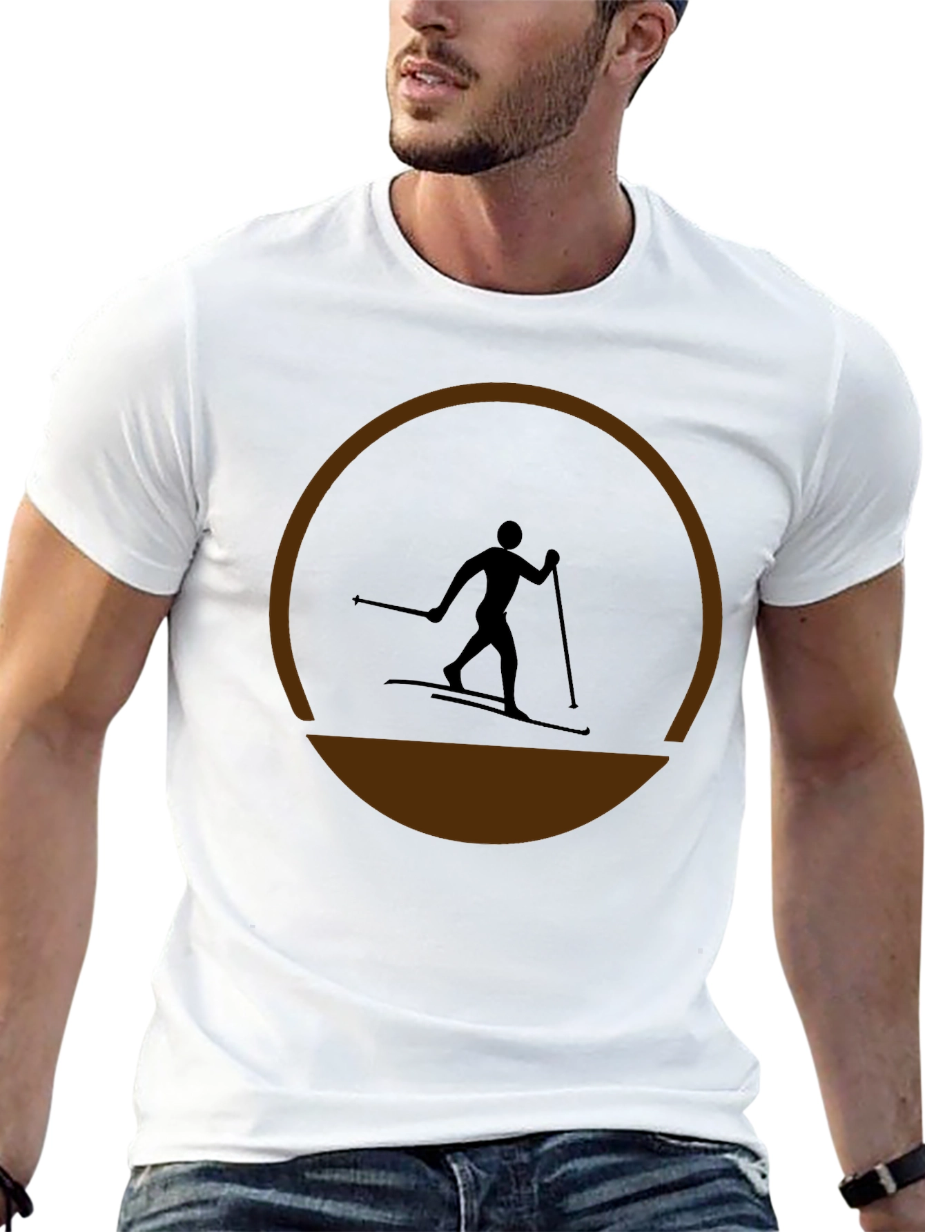 Ski Silhouette T-Shirt - Stylish Activewear