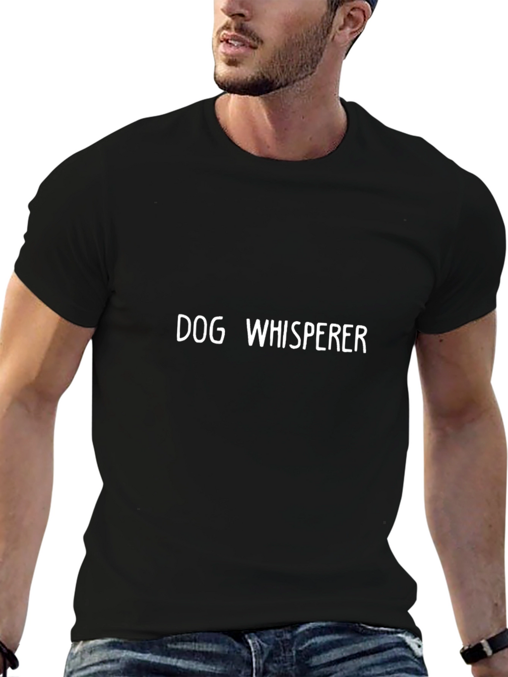 Dog Whisperer Graphic Tee - Black