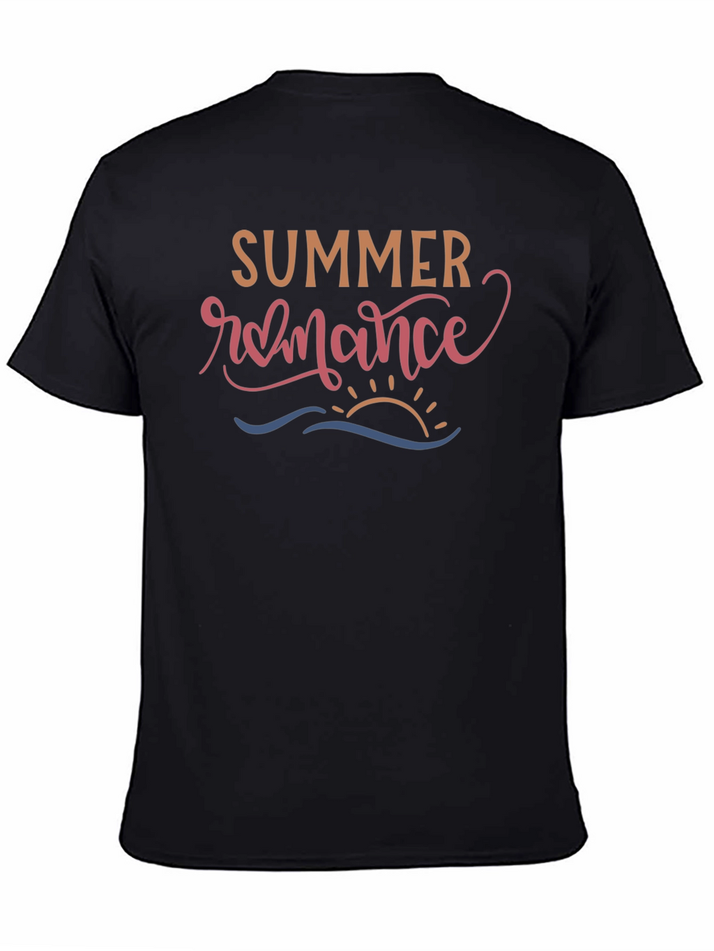 Summer Romance Graphic T-Shirt - Black