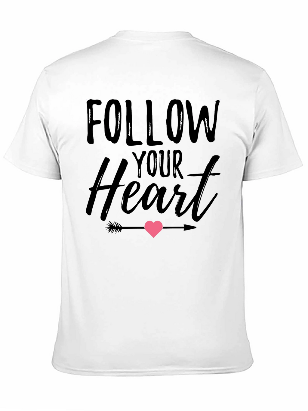 Follow Your Heart Graphic Tee - Black