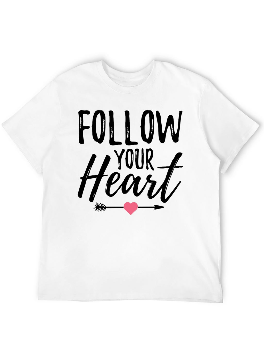 Follow Your Heart Graphic Tee - Black