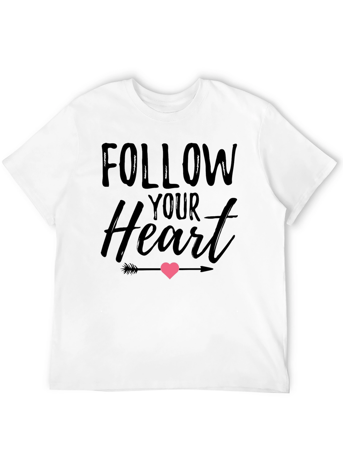 Follow Your Heart Graphic Tee - Black