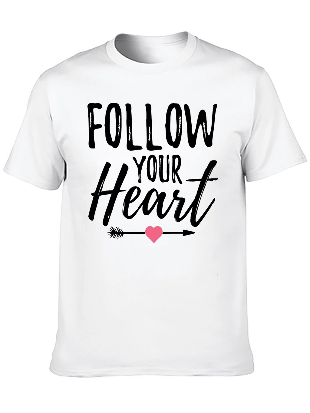 Follow Your Heart Graphic Tee - Black