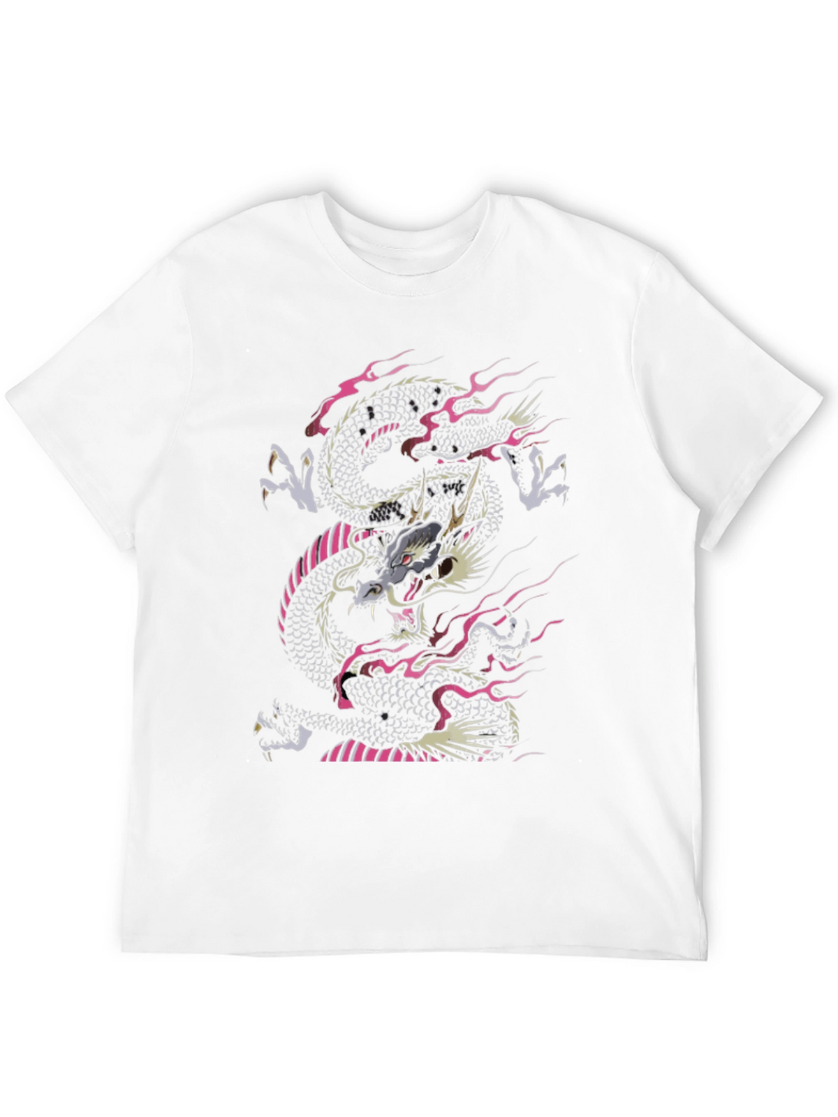 Dragon Print Black T-Shirt