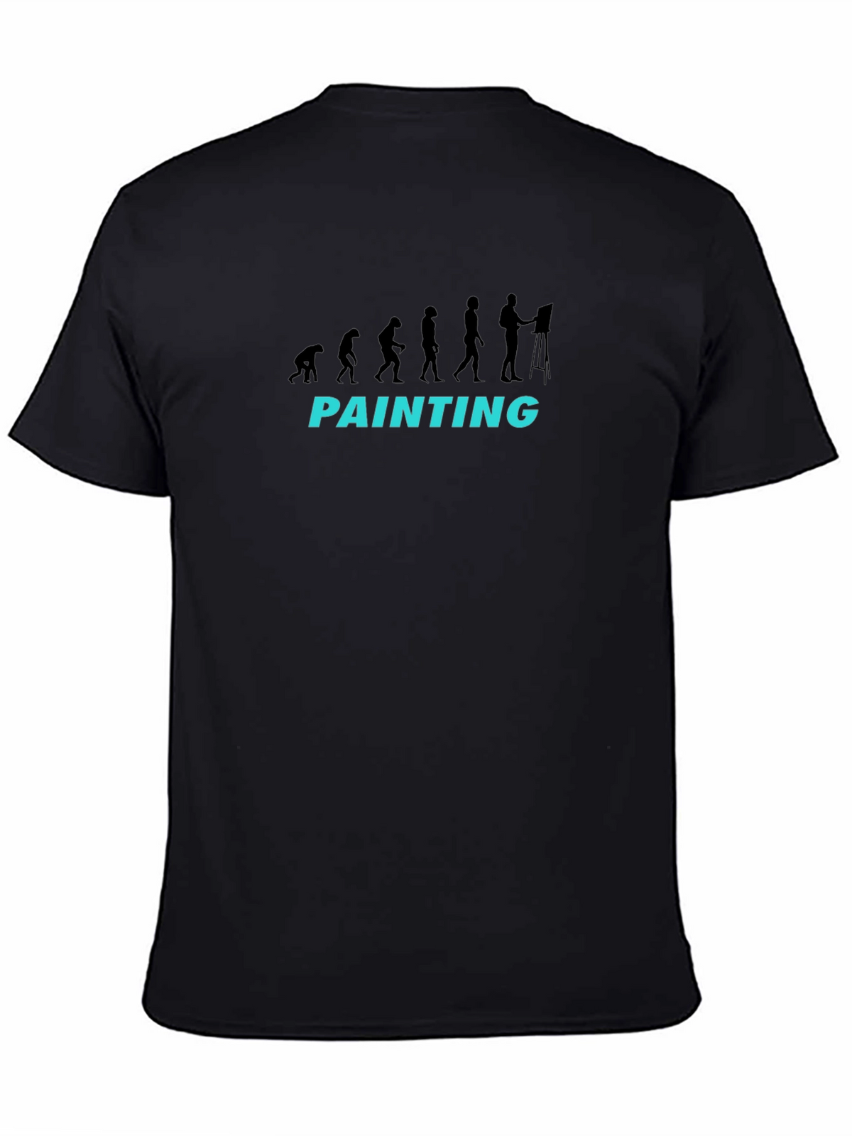 Evolution of Painting Black T-Shirt